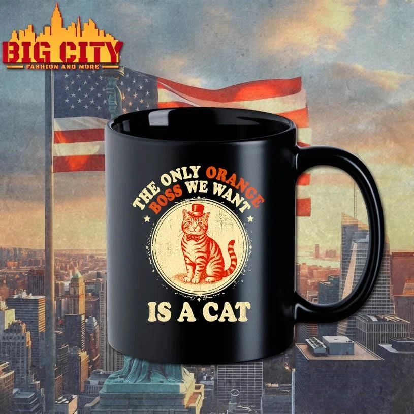 Jimmy Kimmel The Only Orange Boss We Want Is A Cat Graphic Shirt