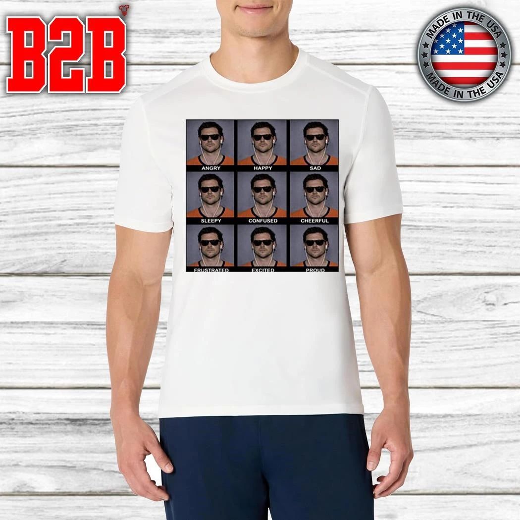 Jarrett Stidham Angry Happy Sad Emoji Shirt