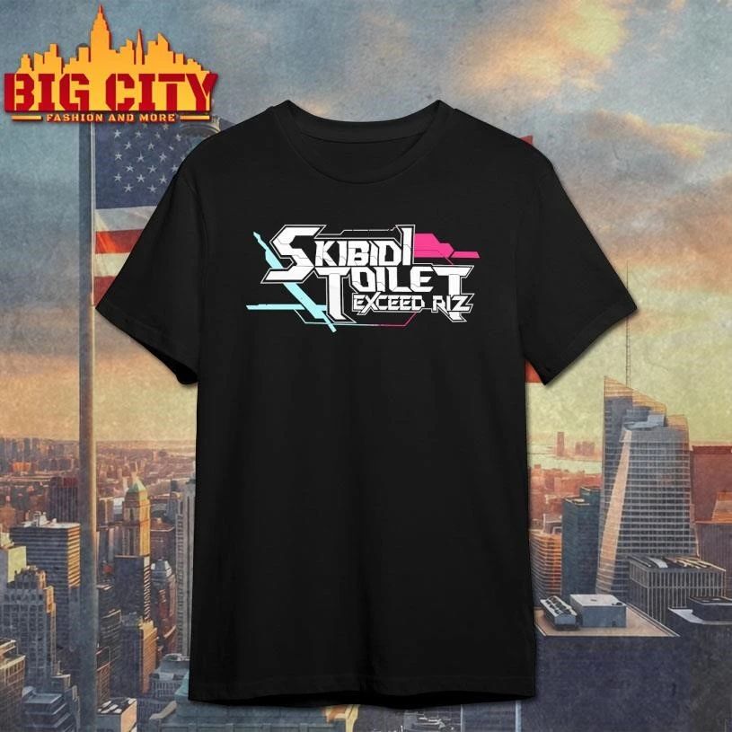 Funny Skibidi Toilet EXCEED RIZ Neon Shirt