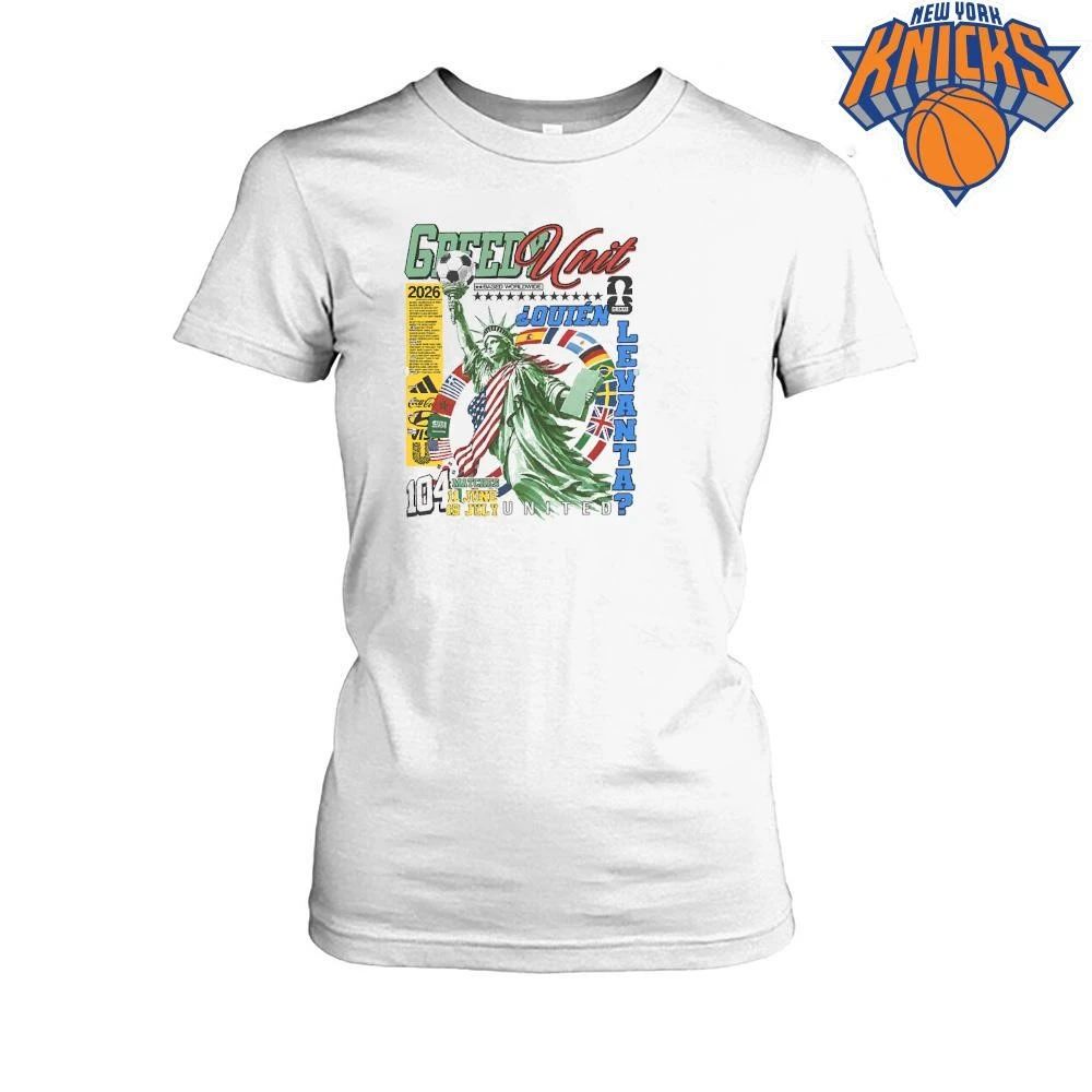 Greedy Unit World Cup 2026 Statue of Liberty Soccer Graphics Shirt