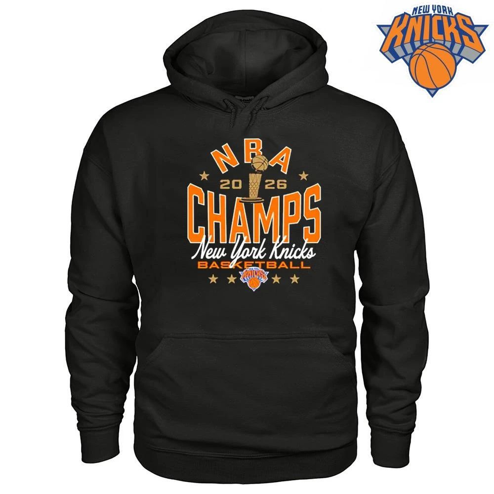Sportiqe Knicks 2026 NBA Champions Black Duke Shirt