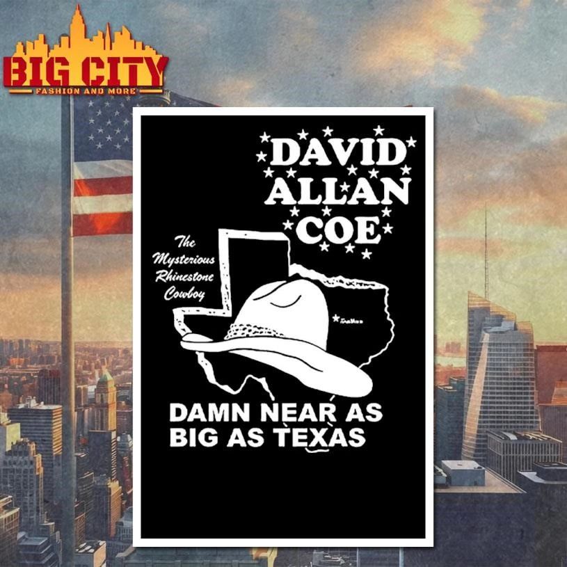 David Allan Coe The Mysterious Rhinestone Cowboy Damn Near Shirt