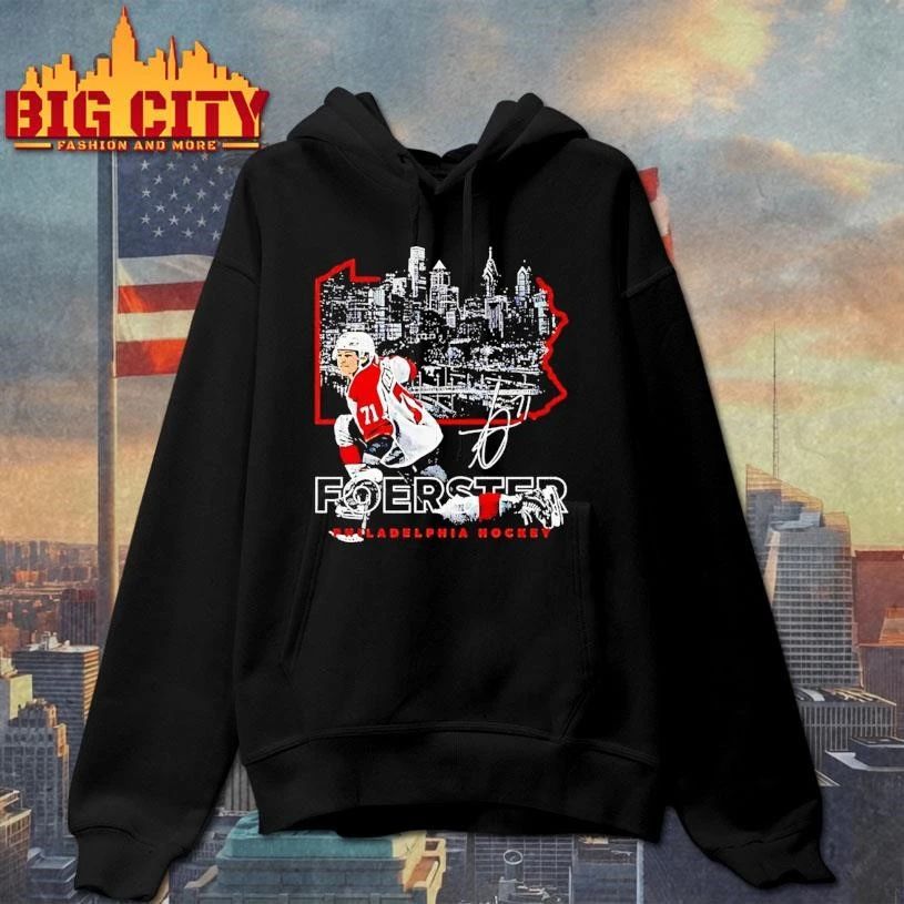 Tyson Foerster Philadelphia Map Skyline Signature Shirt