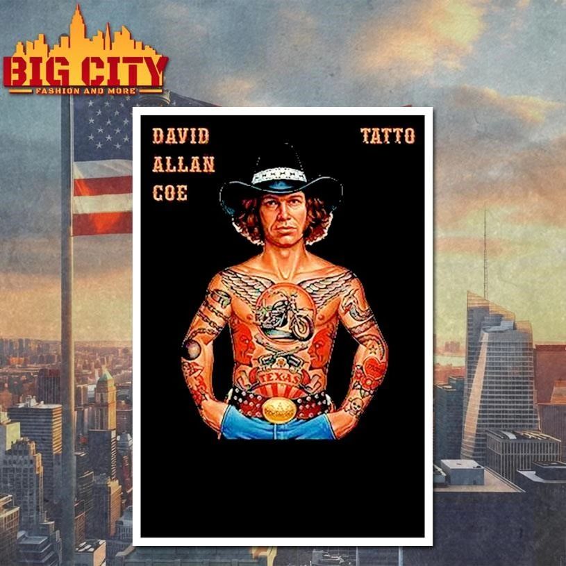 David Allan Coe Tatto Country Music Shirt