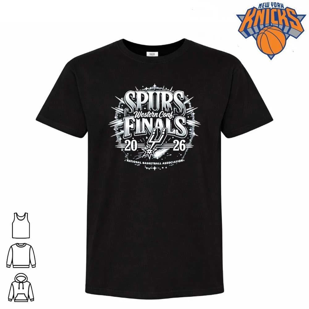 Vintage San Antonio Spurs Western Conference Finals 2026 Graphic T Shirt