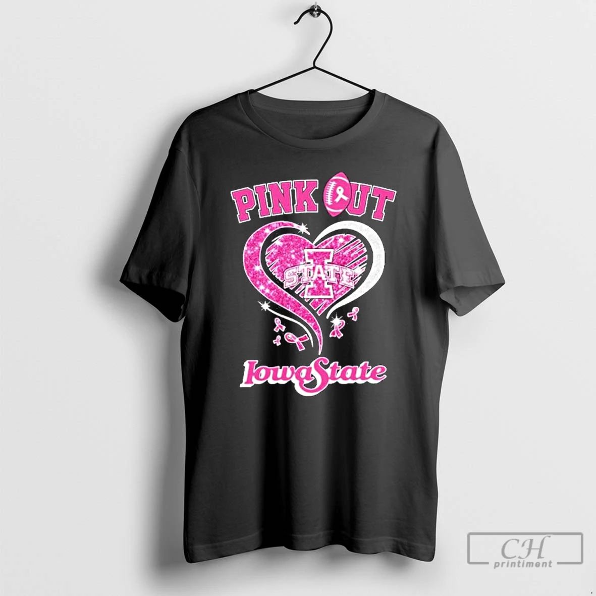 Premium Iowa State Cyclones Pink Out Breast Cancer T Shirts