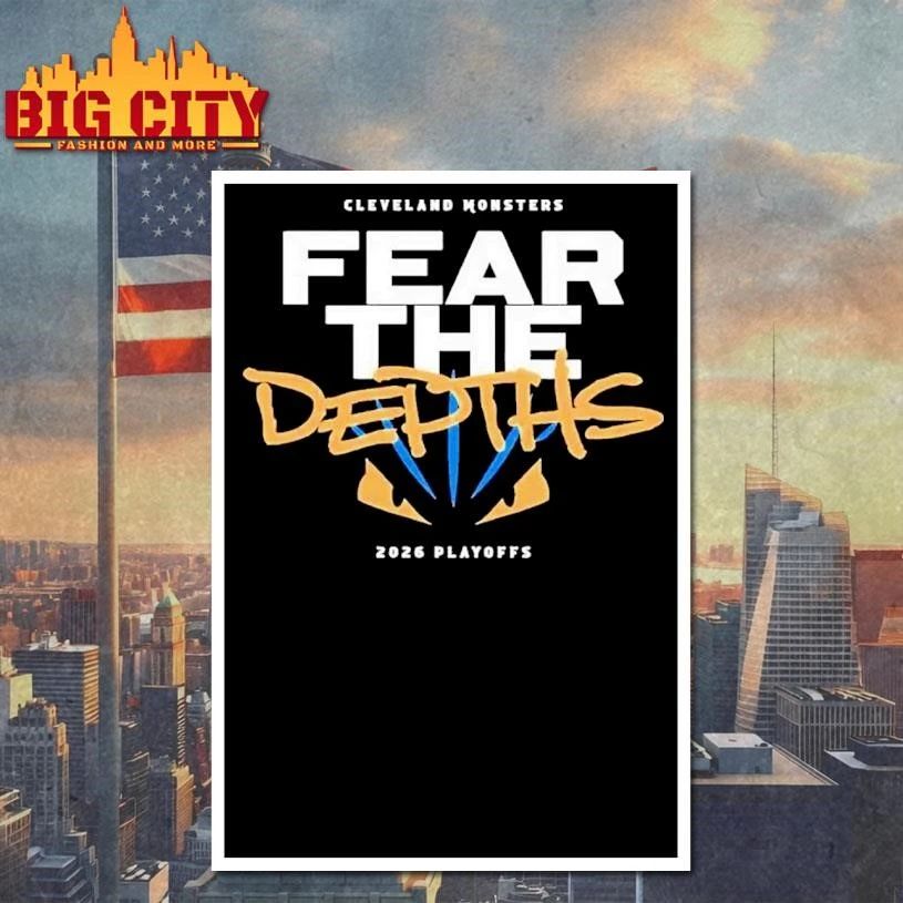 Cleveland Monsters Fear the Depths Playoffs 2026 Shirt