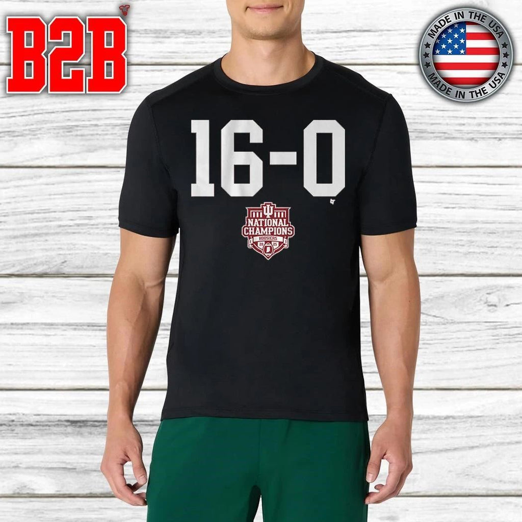 Indiana Football 16-0 2025 CFP National Champions Shirt