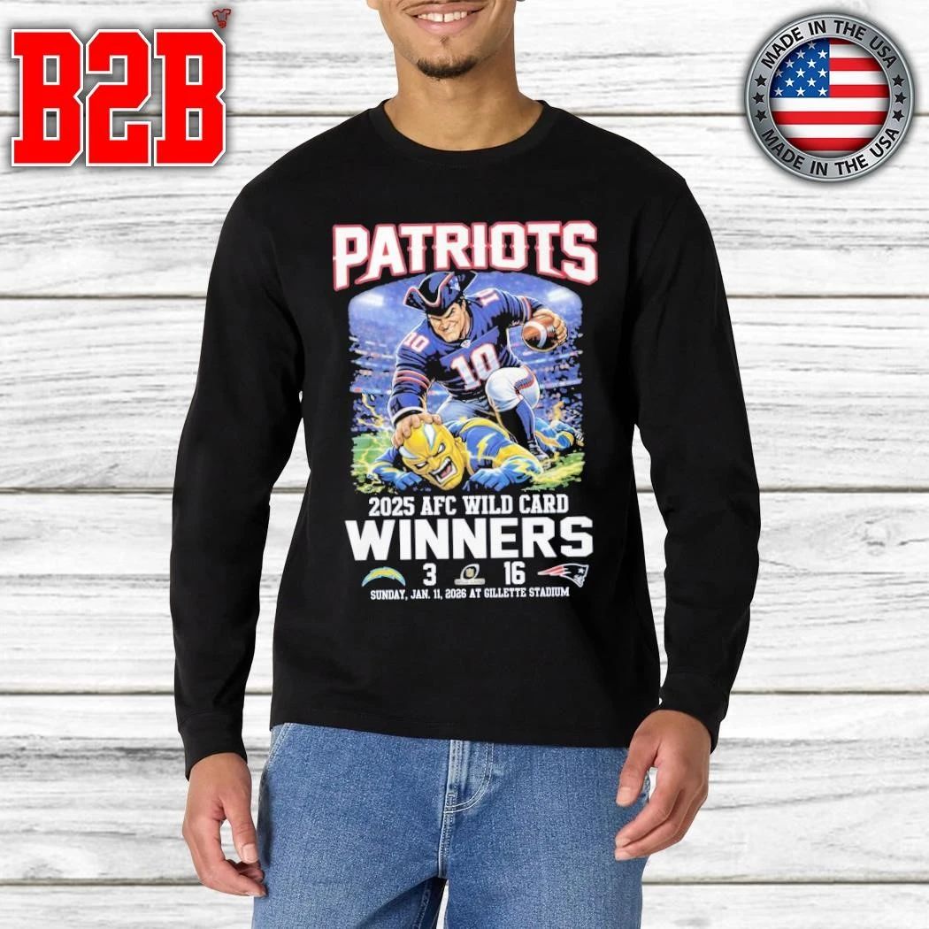 Patriots 2025 AFC Wild Card Winners Shirt