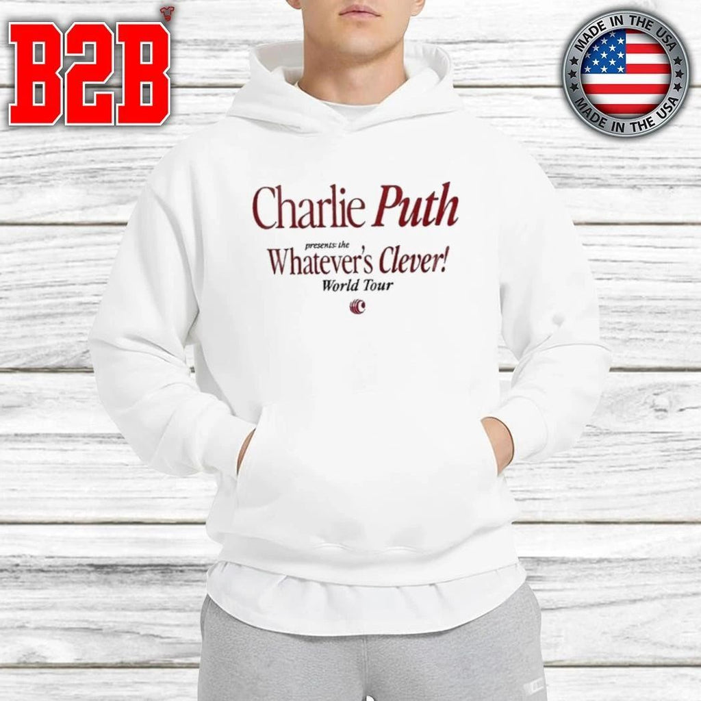Charlie Puth Whatever’s Clever! World Tour Shirt