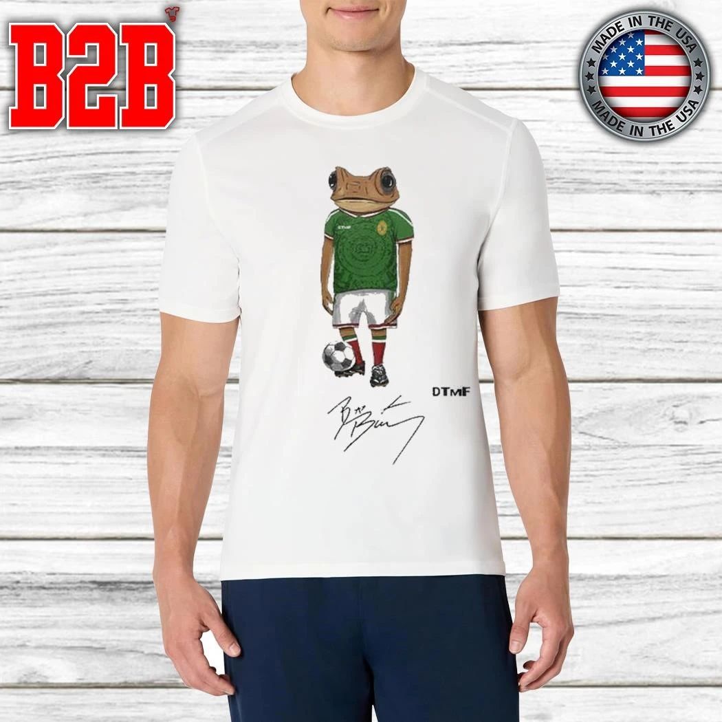 Bad Bunny Debi Tirar Mas Fotos World Tour 2026 Concho Futbol Shirt
