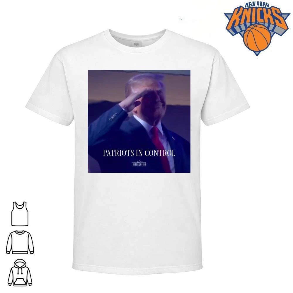 Donald Trump Patriots In Control White House Saluting NBA Finals 2026 Shirt
