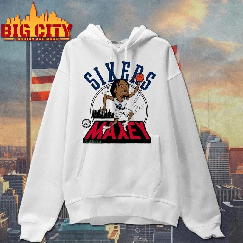 Tyrese Maxey Philadelphia 76ers Homage Signature Tri-Blend Player Shirt