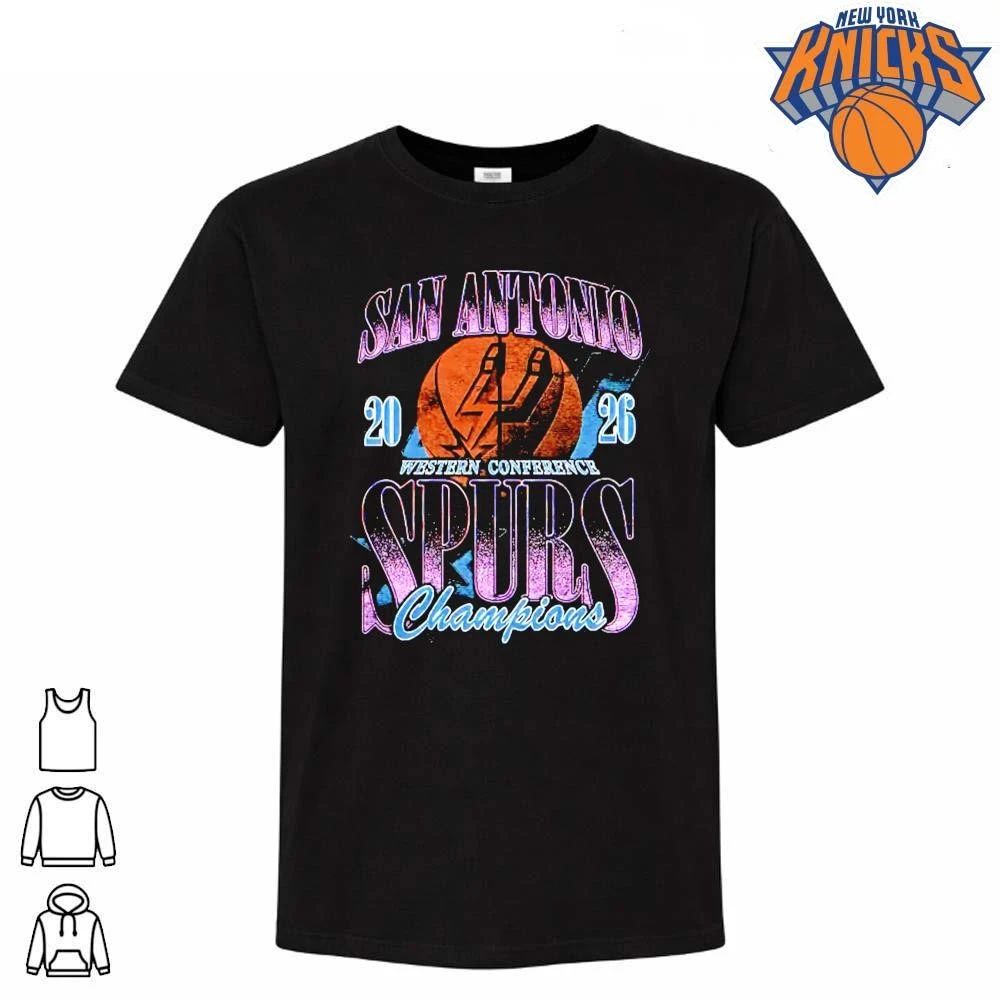 San Antonio Spurs Western Conference Champions Vintage Distressed Aesthetic Unisex NBA Finals Shirt