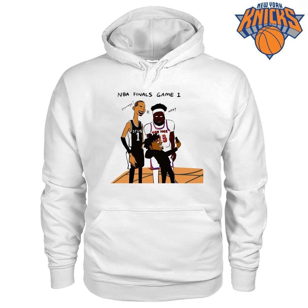 Funny Victor Wembanyama Mitchell Robinson Cartoon Meme NBA Finals 2026 Shirt