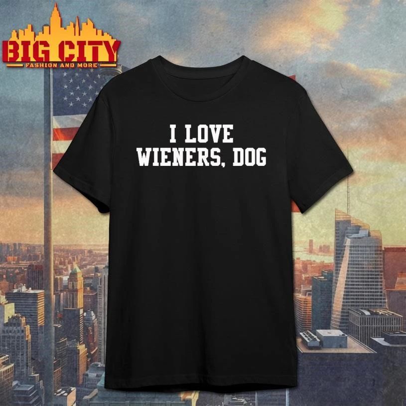 Brandon Walker I Love Wieners Dog Graphic Shirt
