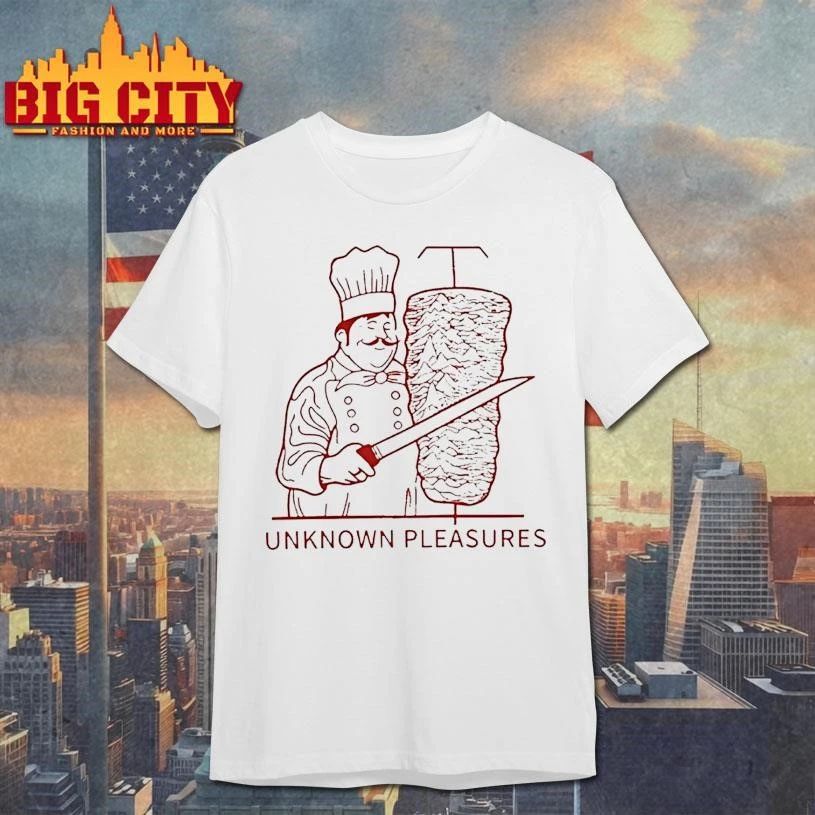 Unknown Pleasures Joy Division Parody Chef Kebab Shirt