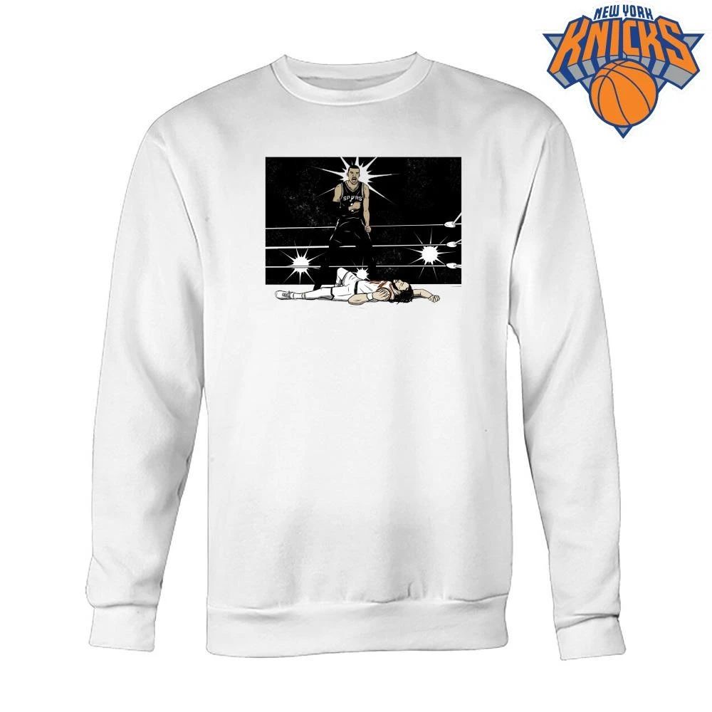 Victor Wembanyama Standing Over Jalen Brunson NBA Finals 2026 Shirt