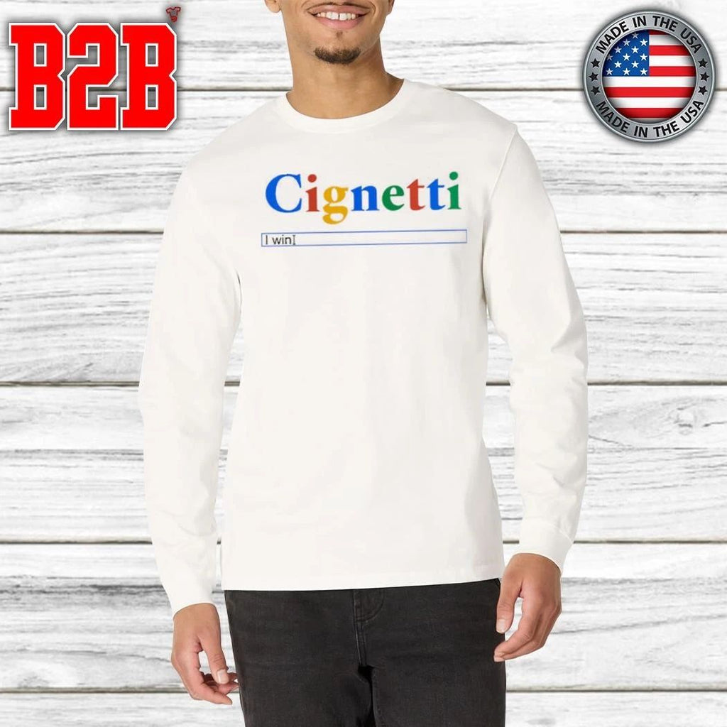 Indiana Cignetti I Win Search Bar Shirt