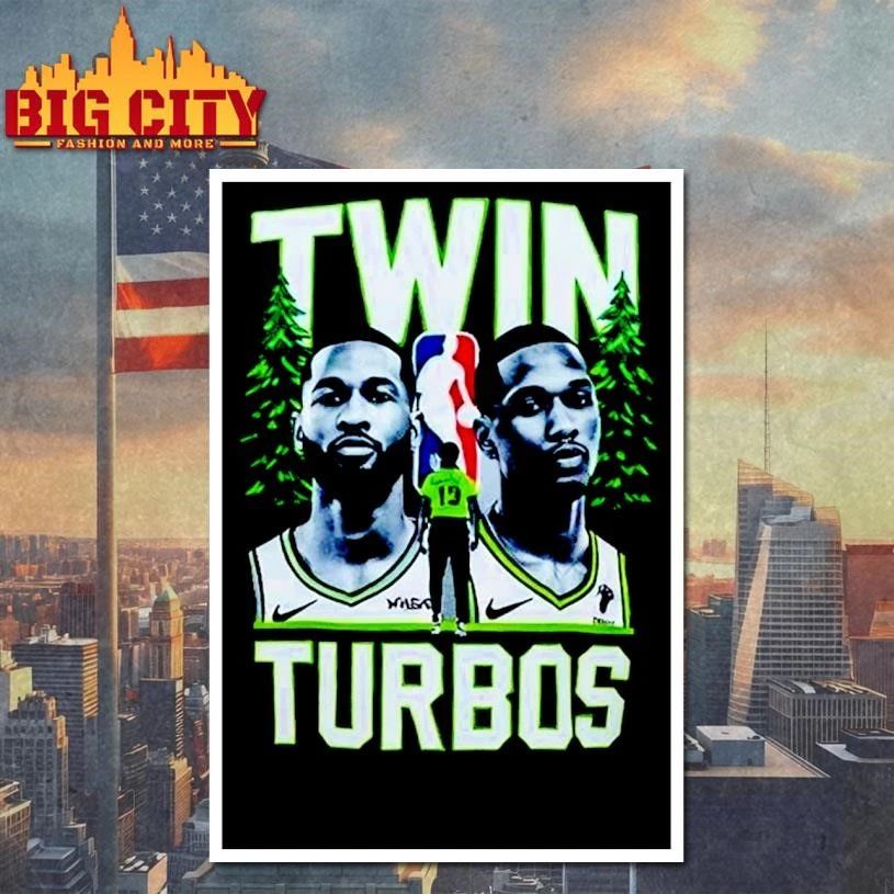 Minnesota Timberwolves Twin Tough NBA Graphic Shirt