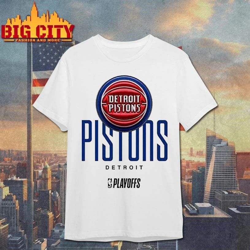 Detroit Pistons 2026 Playoff by FISLL Graphic Shirt