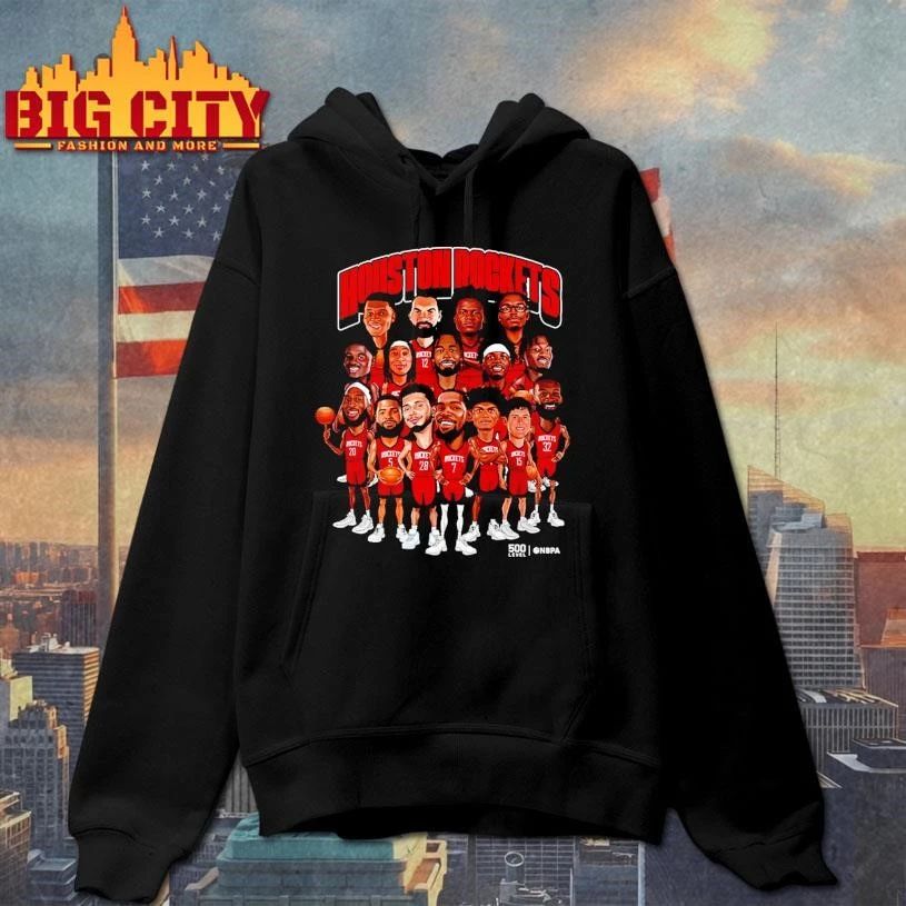 Houston Rockets 2026 Playoffs Caricatures Graphic Shirt