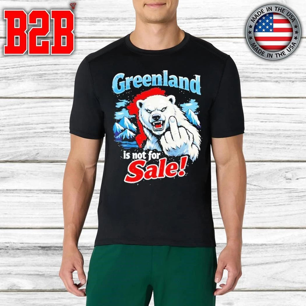 Greenland Is Not For Sale Polar Bear Middle Finger Shirt