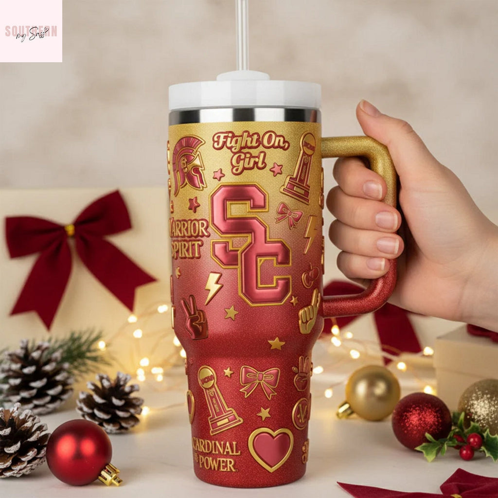 USC Trojans Fight On Girl Tumbler